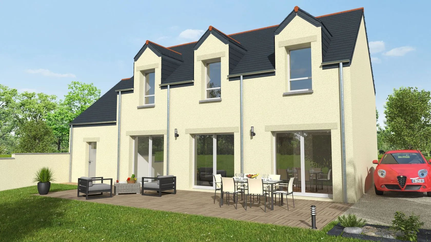 Maison neuve 99 m² à La Bouëxière (35340)