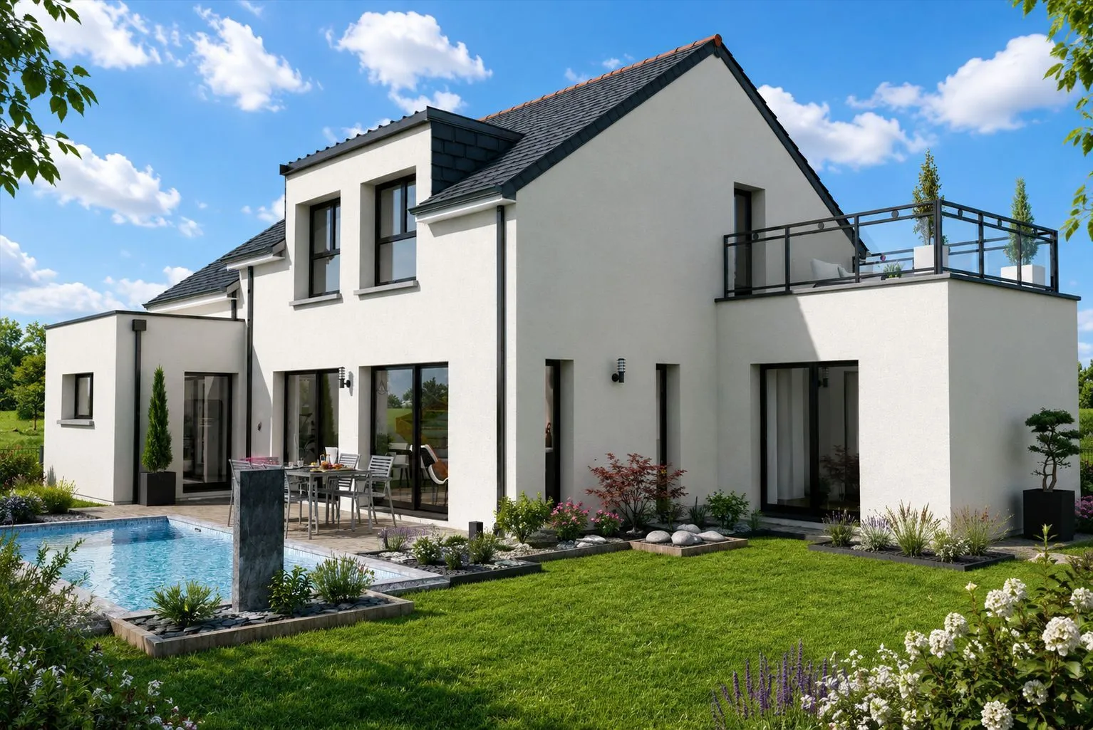 Maison neuve 121 m² à Saint-Yvi (29140)