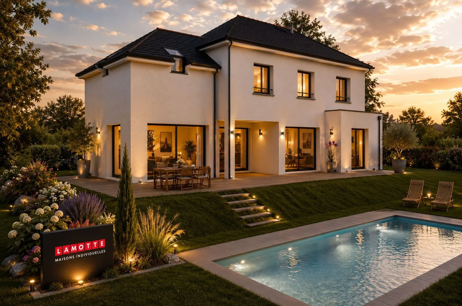 Maison neuve à Langan