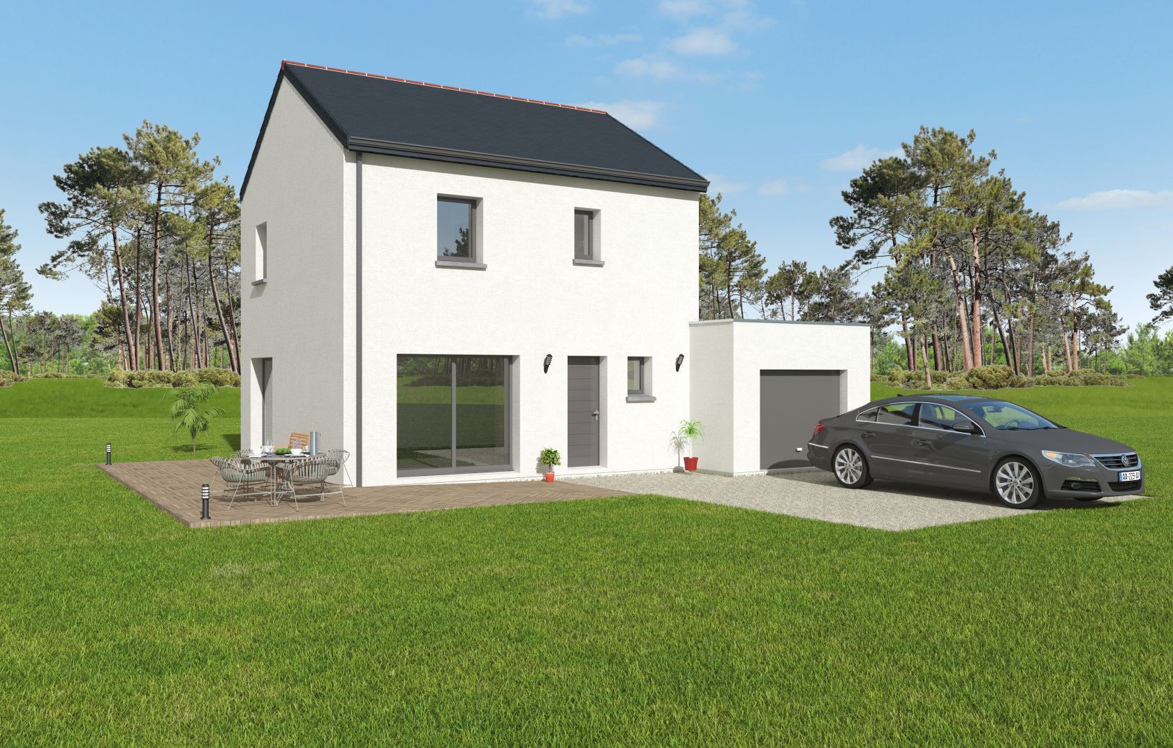 Maison neuve 81 m² à Cintré (35310)