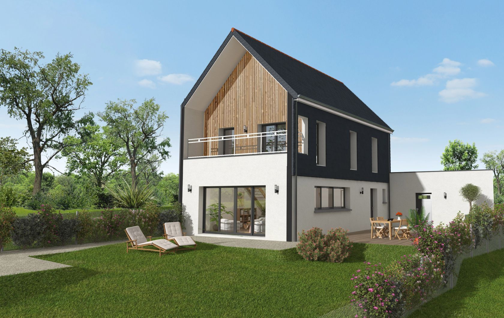 Maison neuve 117 m² à Miniac-Morvan (35540)