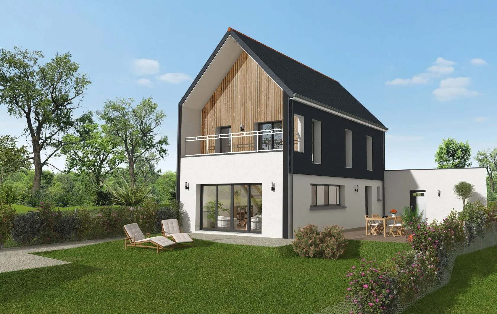 Maison neuve 117 m² à Miniac-Morvan (35540)