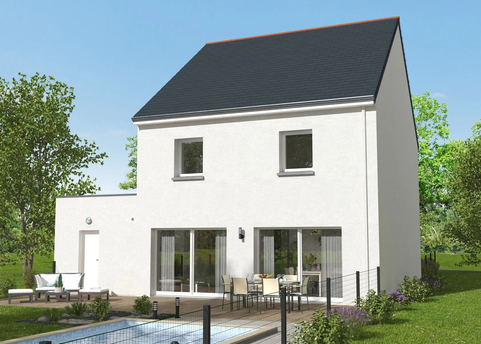 Maison neuve 110 m² à Miniac-Morvan (35540)