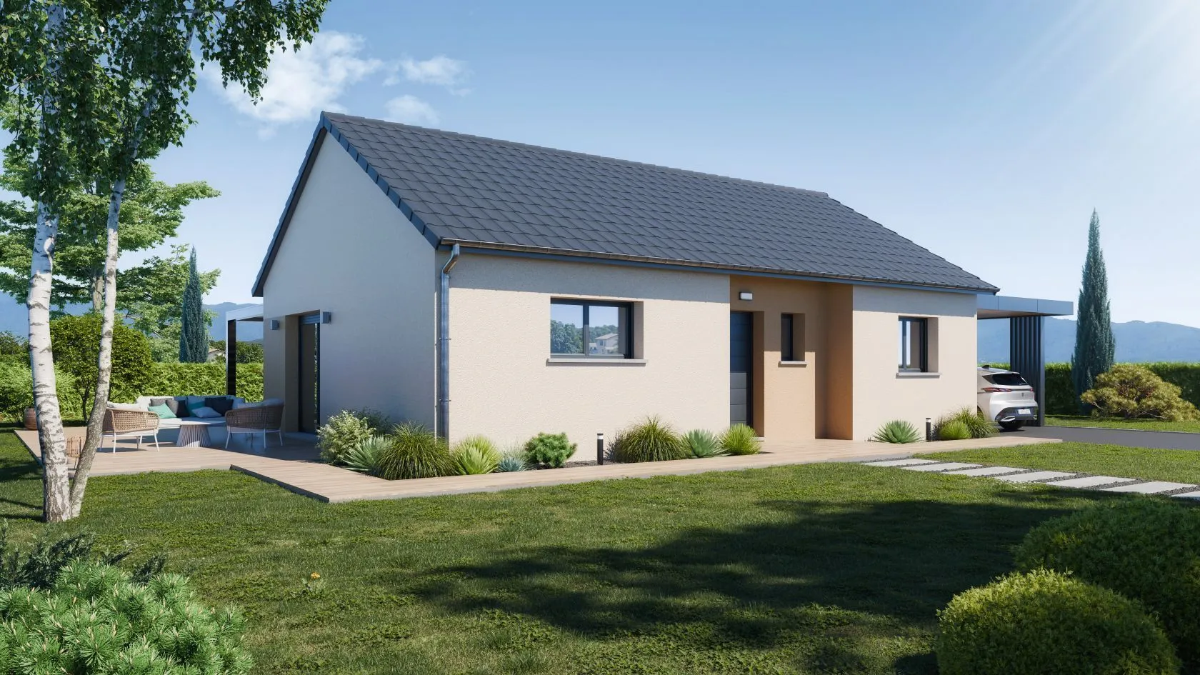 Maison neuve 76 m² à Bantzenheim (68490)