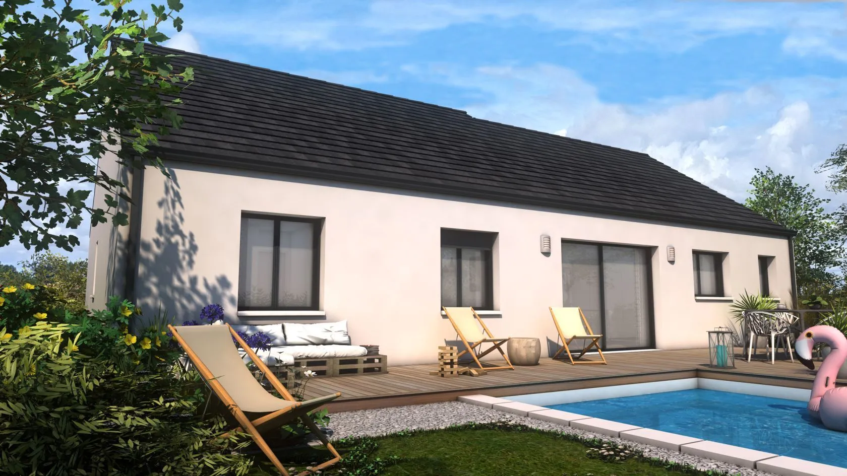 Maison neuve 95 m² à Hénonville (60119)
