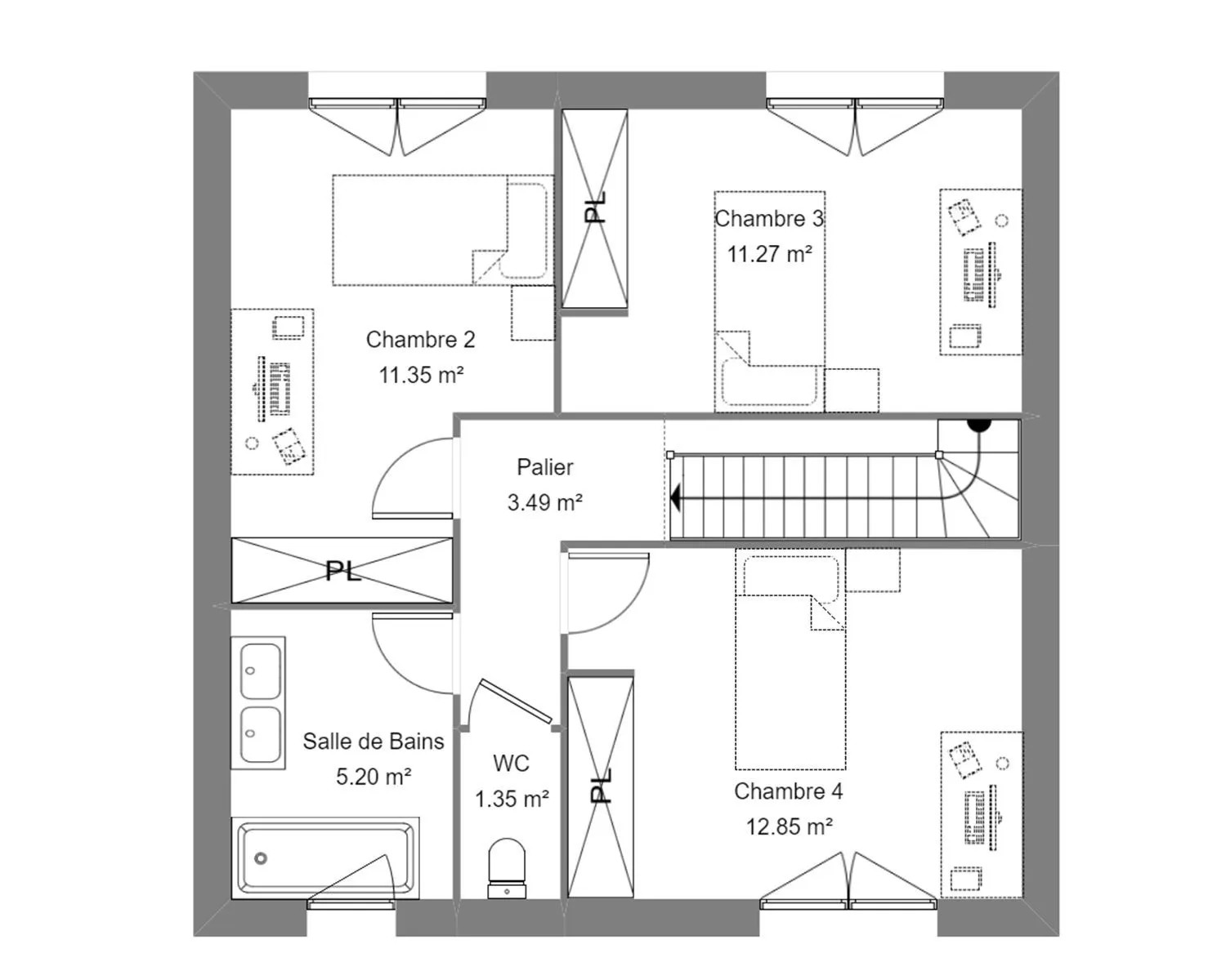 Arion 4ch 104 — modèle de maison