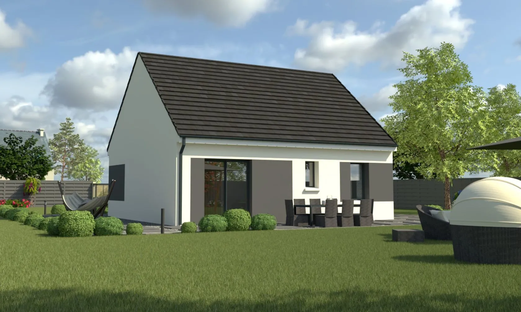 Maison neuve 90 m² à Ognes (60440)