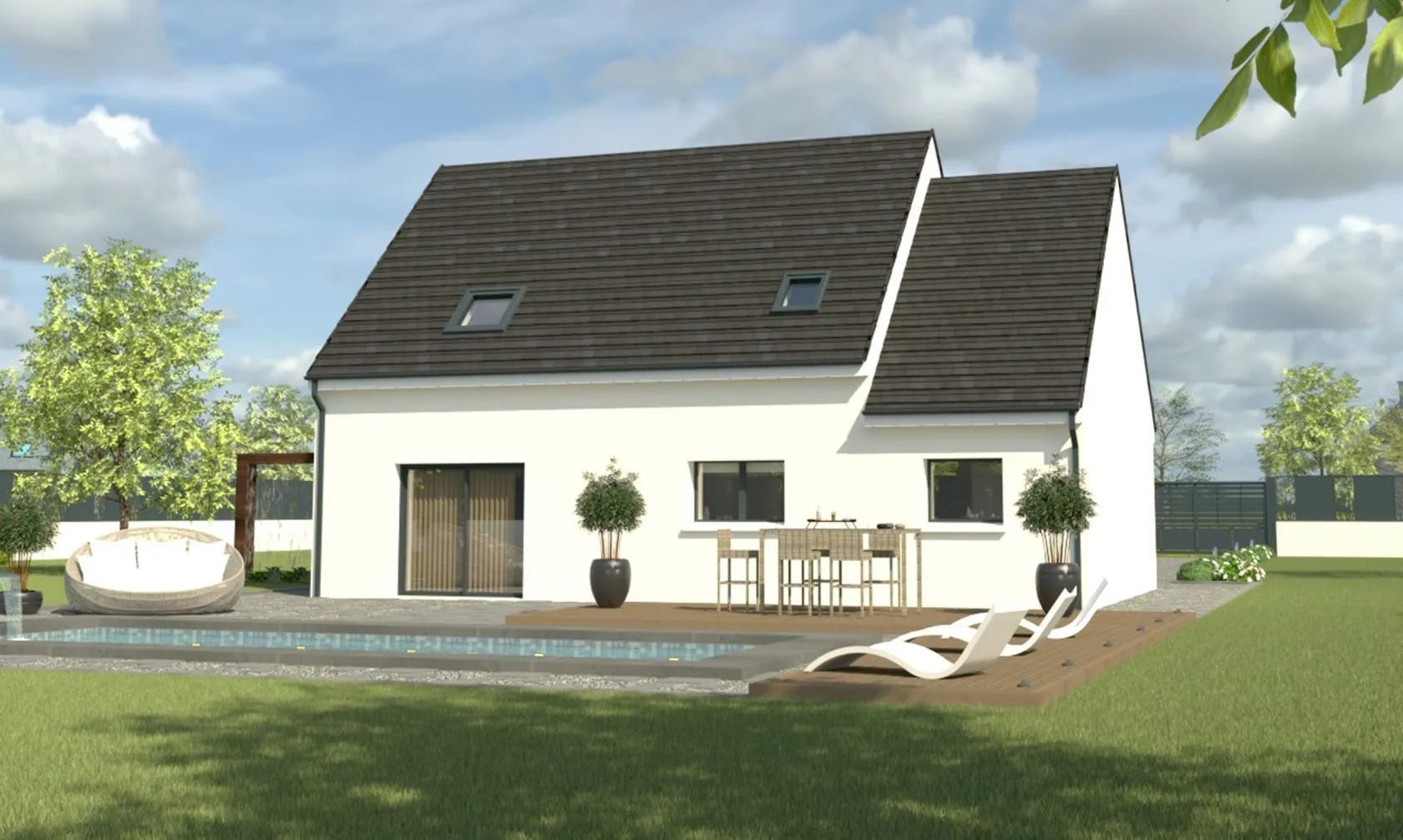 Maison neuve 100 m² à Lassigny (60310)