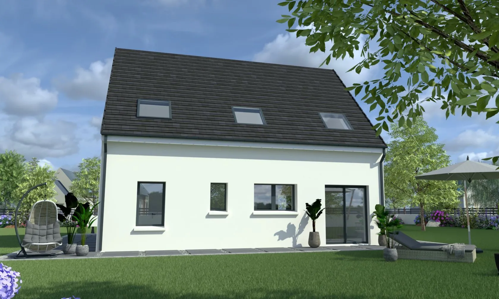 Maison neuve 120 m² à Bailleval (60140)