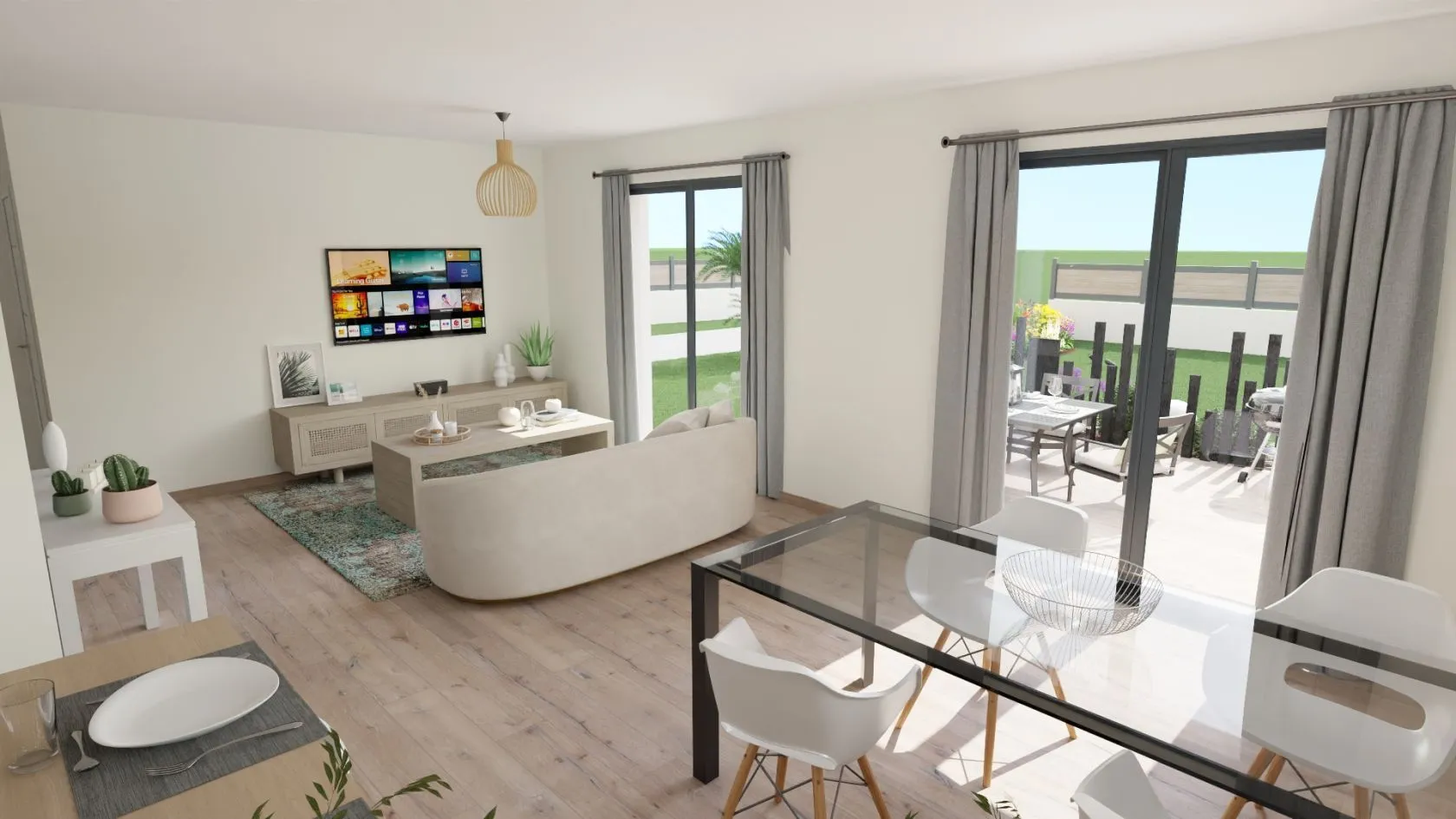 Maison neuve 105 m² à Plogastel-Saint-Germain (29710)