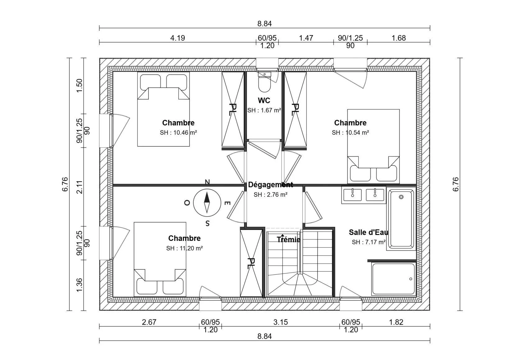 Maison neuve 100 m² à Briec (29510)