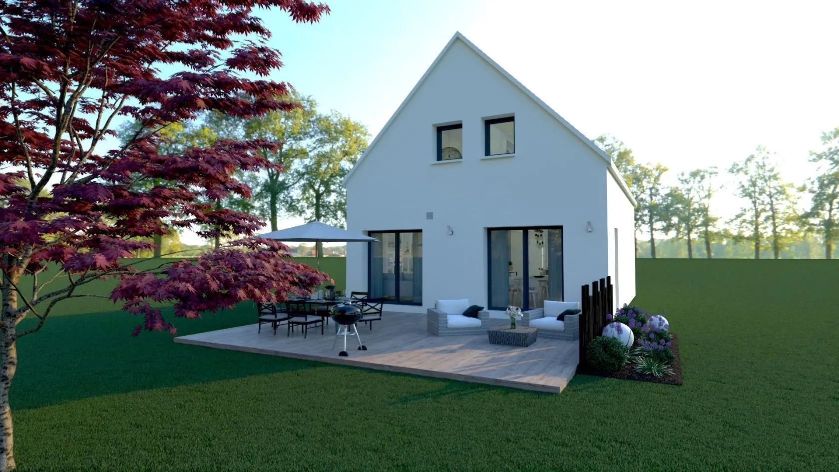 Maison neuve 100 m² à Kerlaz (29100)