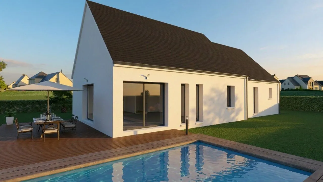 Maison neuve 90 m² à Baye (29300)