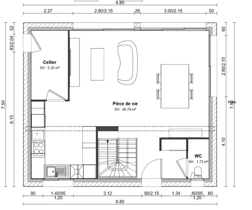 Maison neuve 93 m² à Briec (29510)