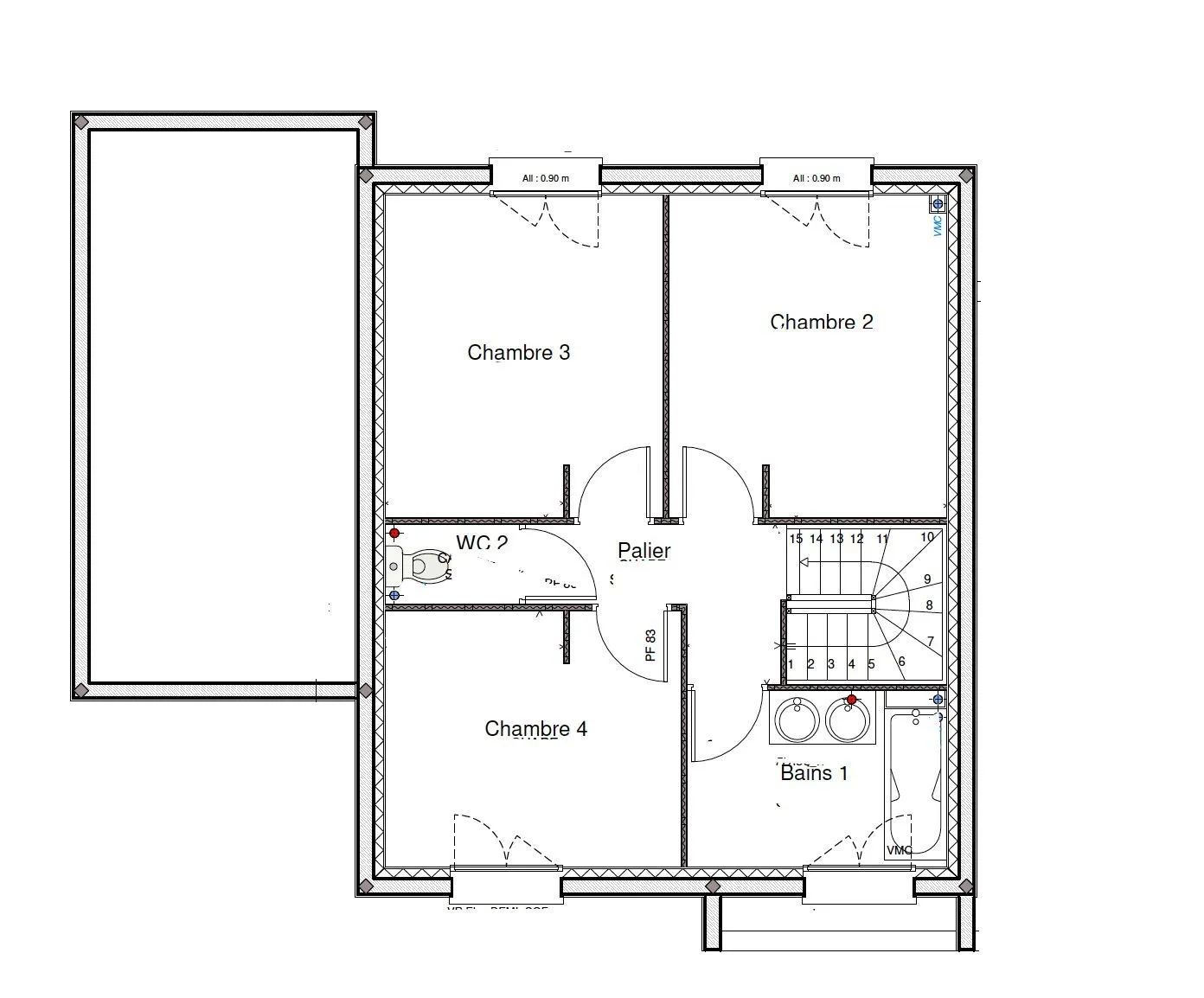 Maison neuve 110 m² à Langeais (37130)