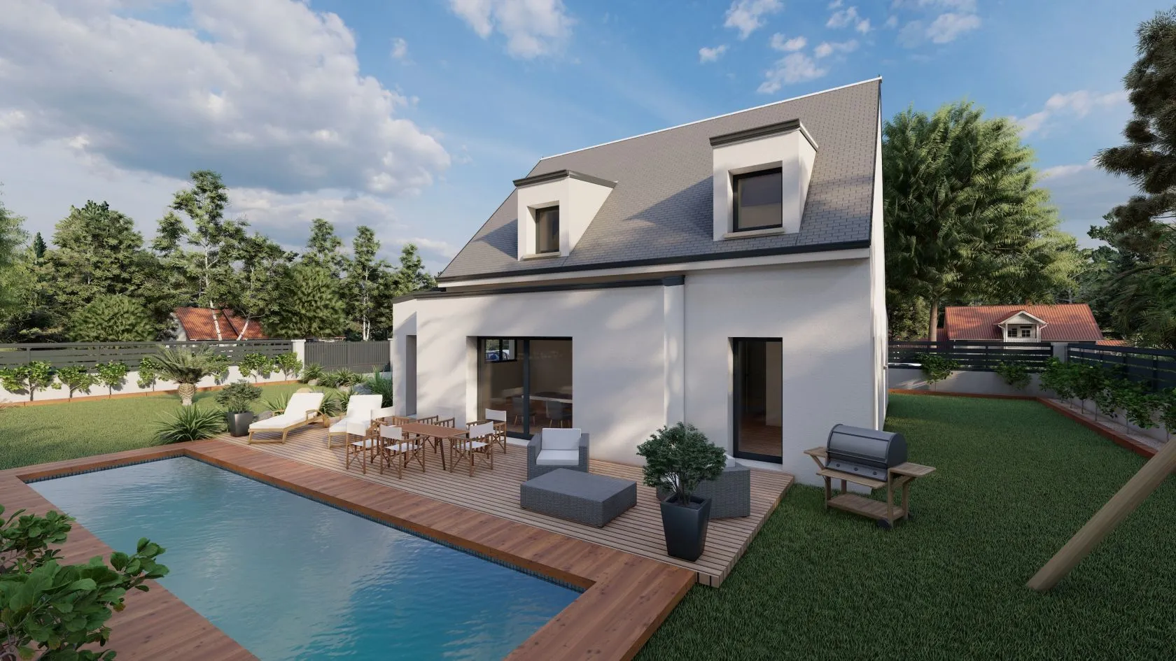Maison neuve 114 m² à Parçay-Meslay (37210)