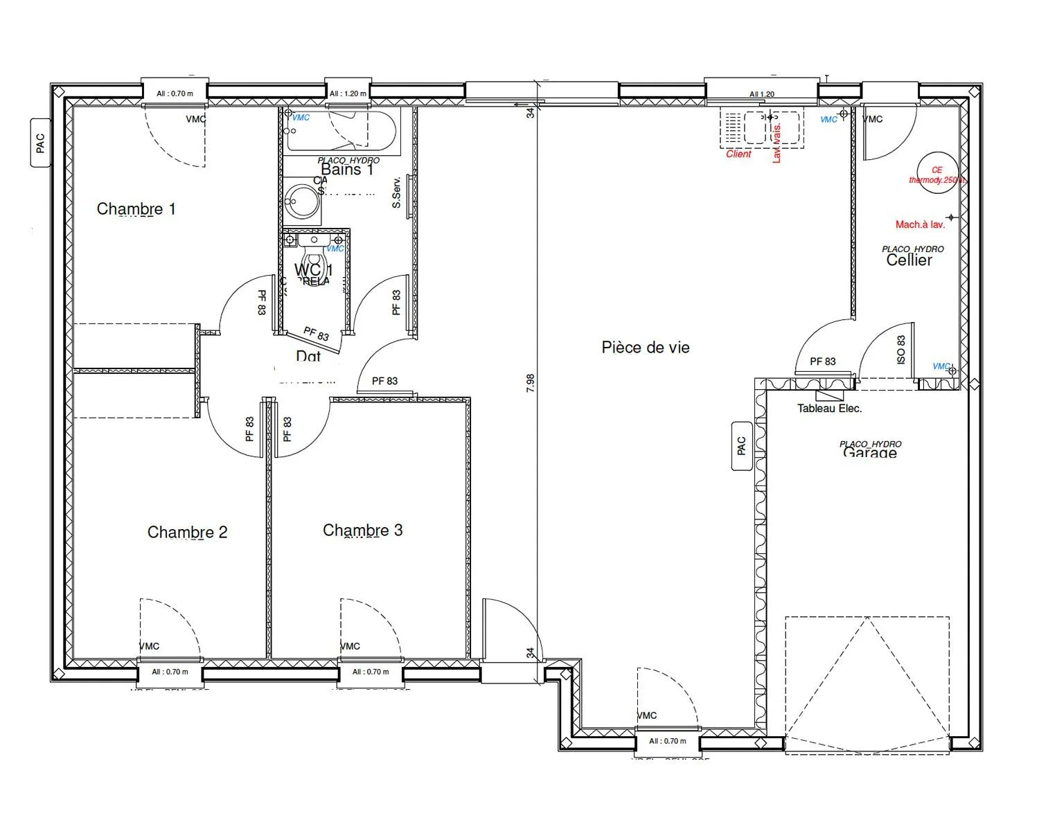 Maison neuve 91 m² à Maillé (37800)