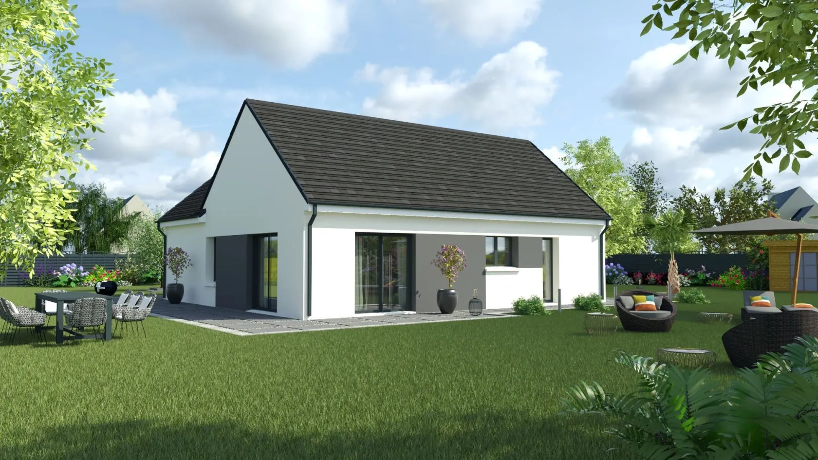 Maison neuve 80 m² à Beaumont-la-Ronce (37360)