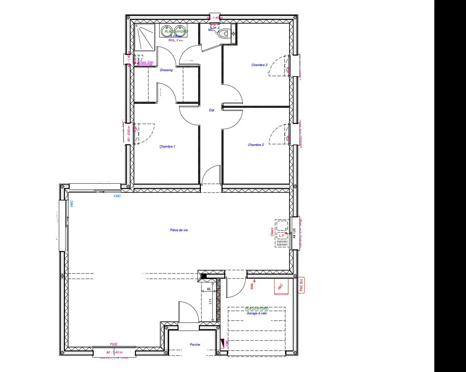 Maison neuve 95 m² à Fondettes (37230)