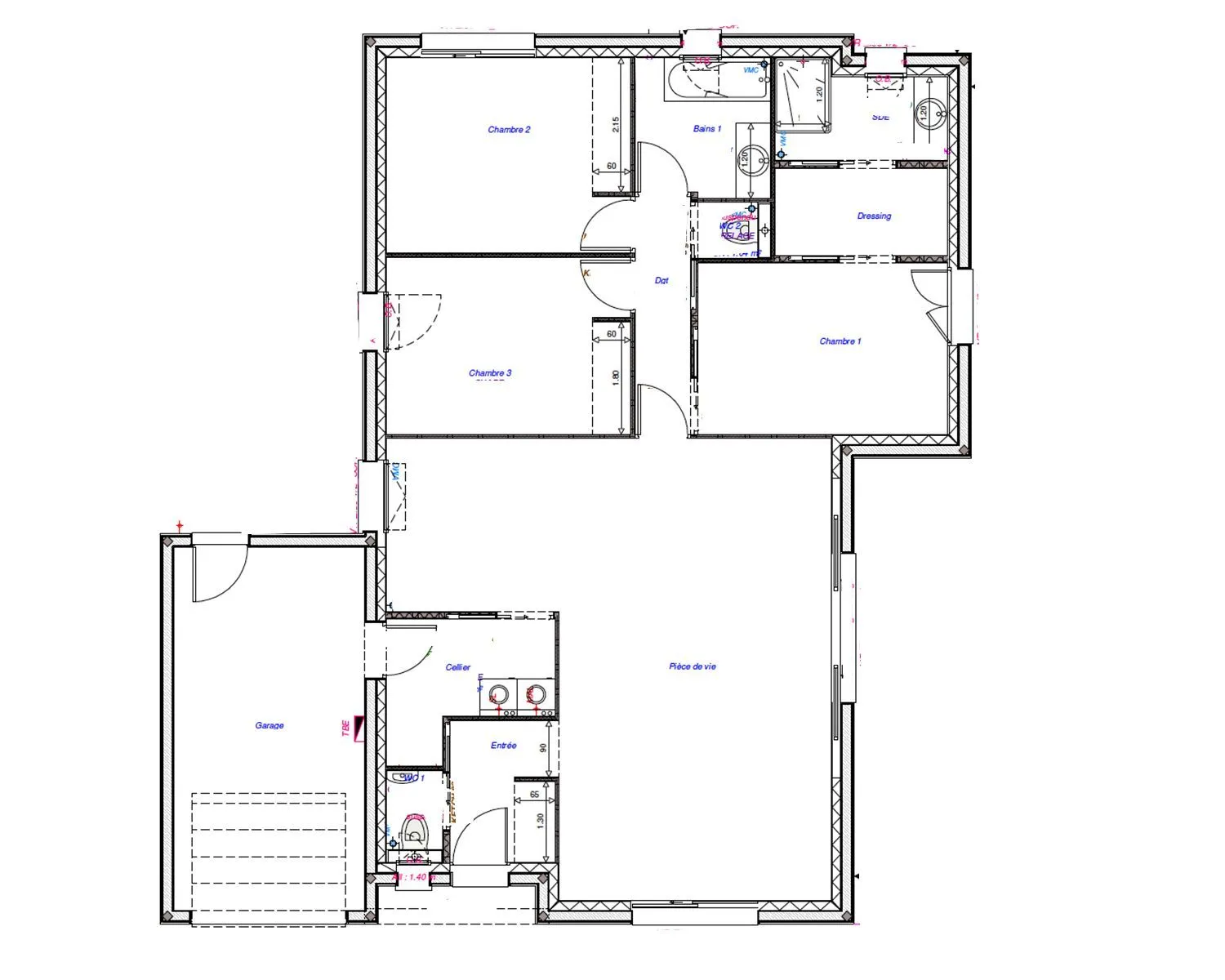 Maison neuve 100 m² à Joué-lès-Tours (37300)