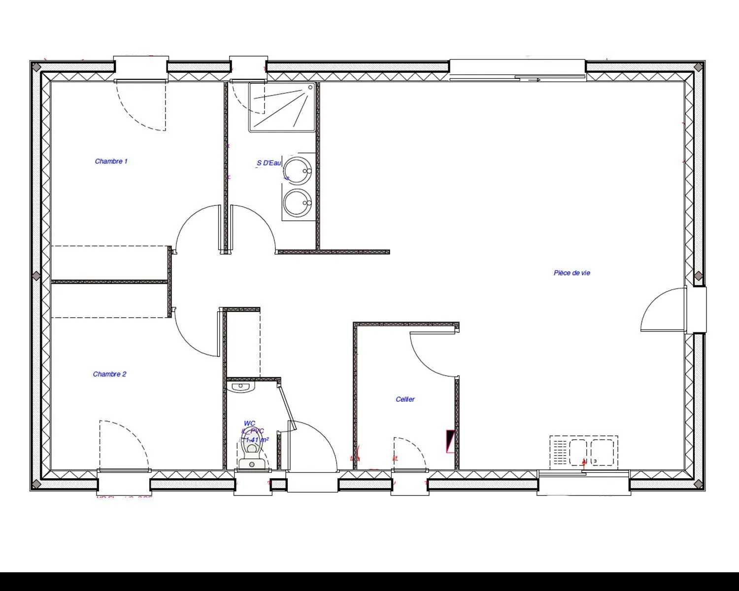 Maison neuve 75 m² à Nouzilly (37380)