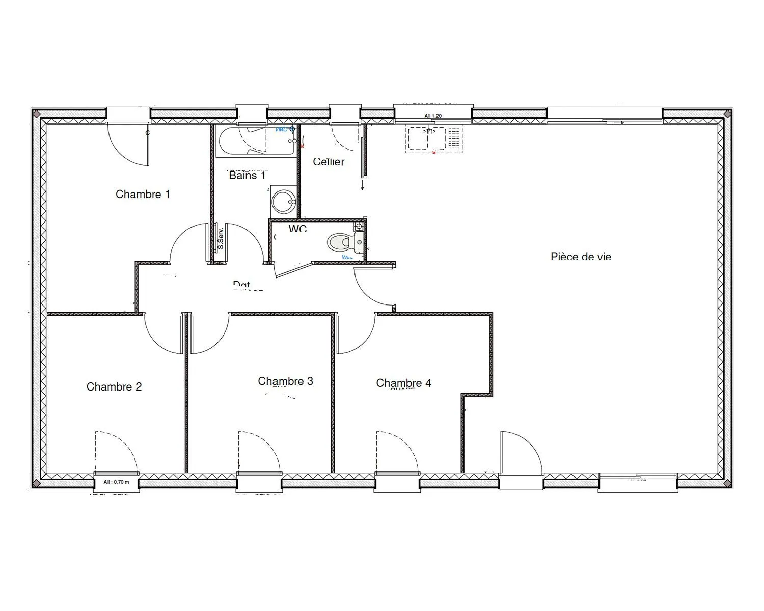 Maison neuve 100 m² à Chisseaux (37150)