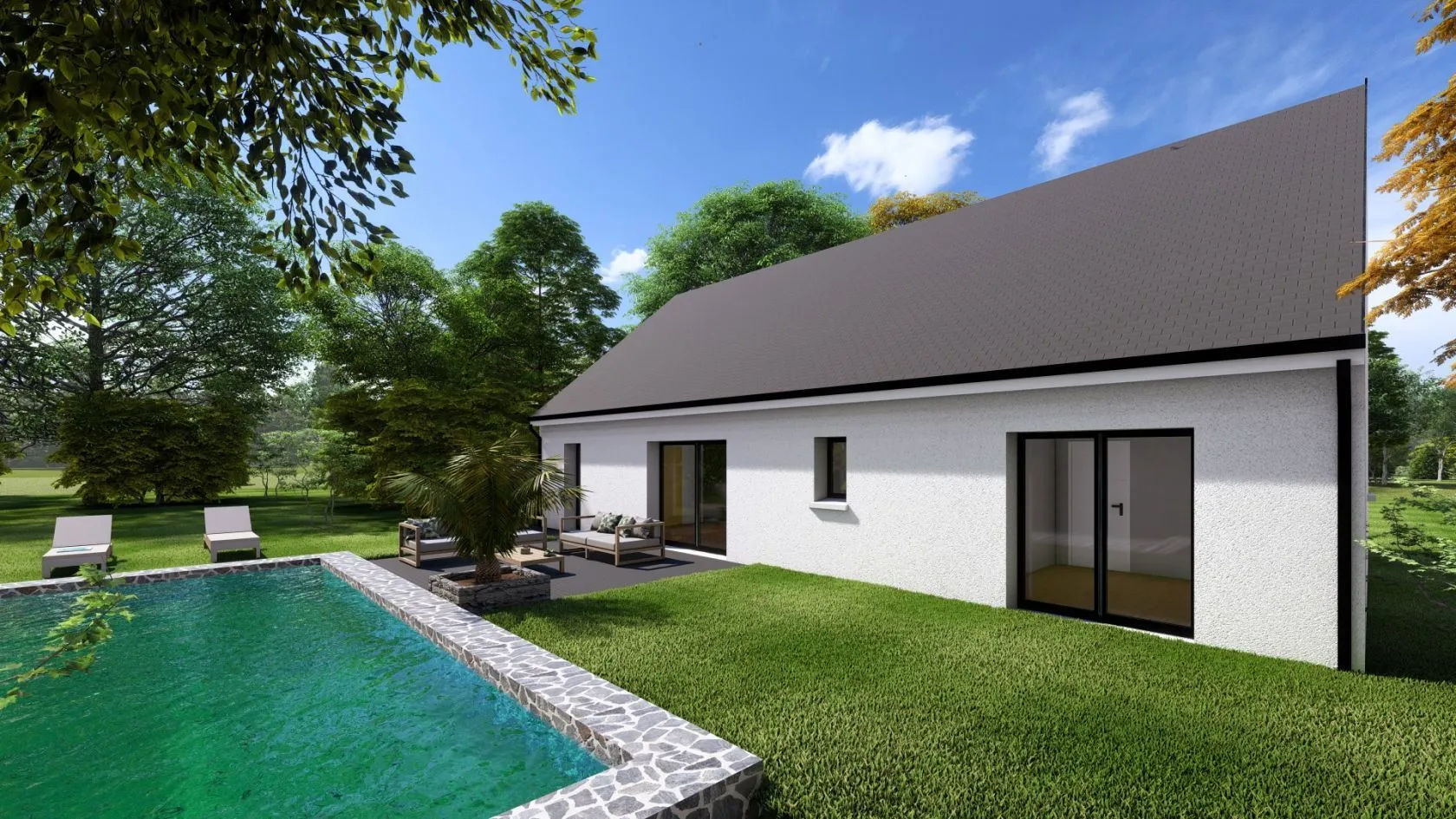 Maison neuve 98 m² à Saint-Julien-de-Chédon (41400)