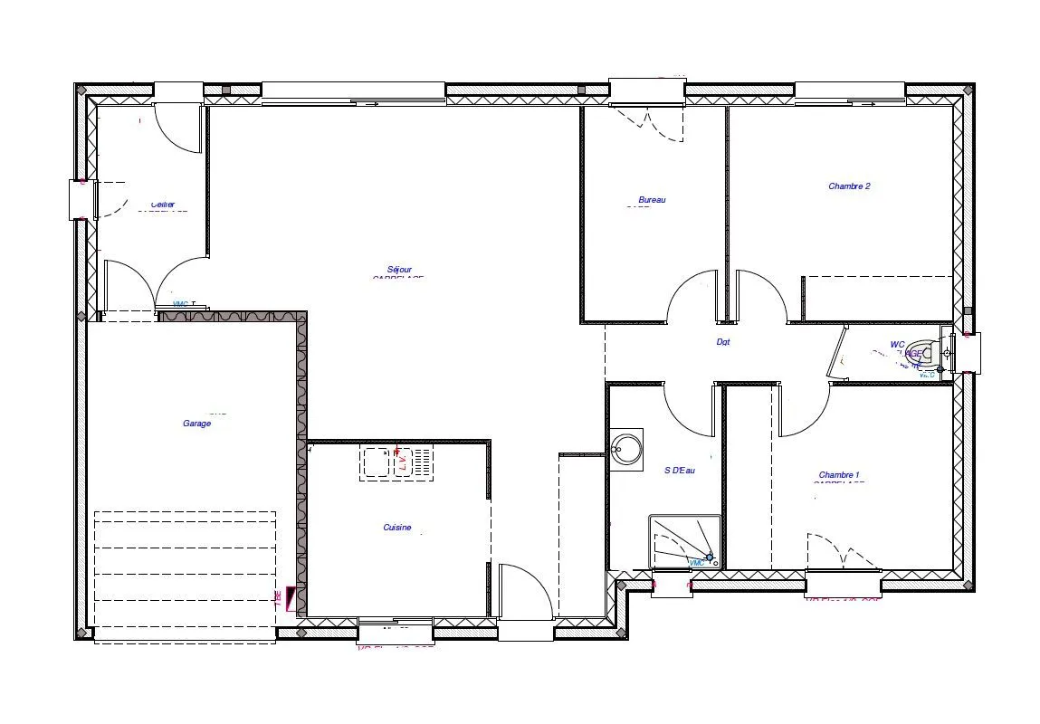 Maison neuve 93 m² à Châteaudun (28200)