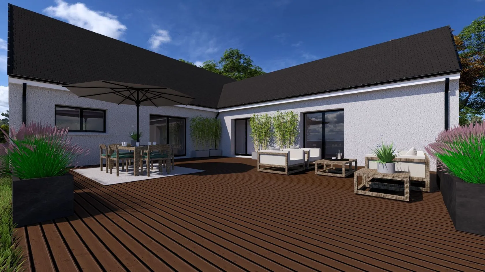 Maison neuve 109 m² à Saunay (37110)