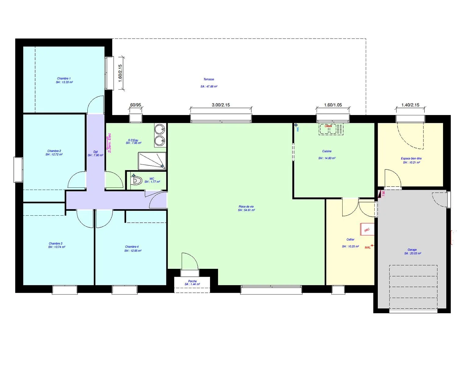 Maison neuve 160 m² à Vineuil (41350)