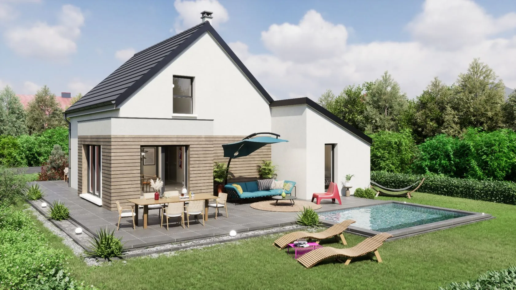 Maison neuve 115 m² à Neugartheim-Ittlenheim (67370)