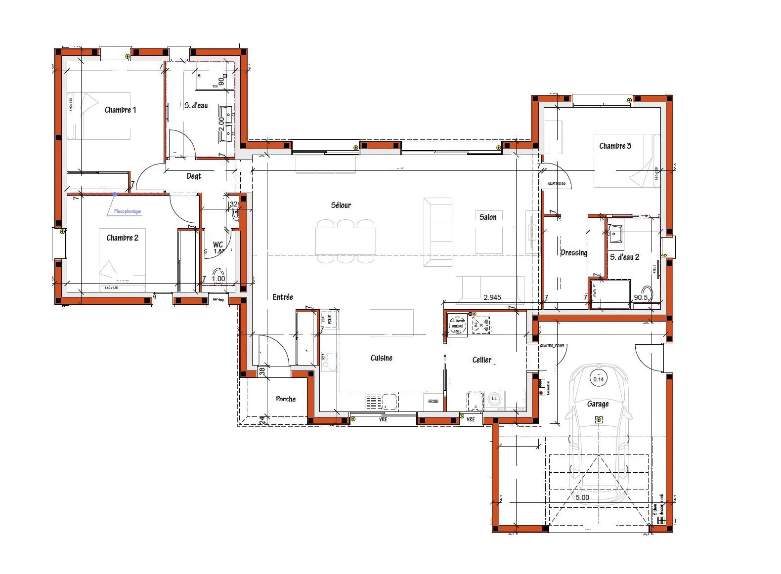Maison neuve 117 m² à Saint-Jean-de-Monts (85160)