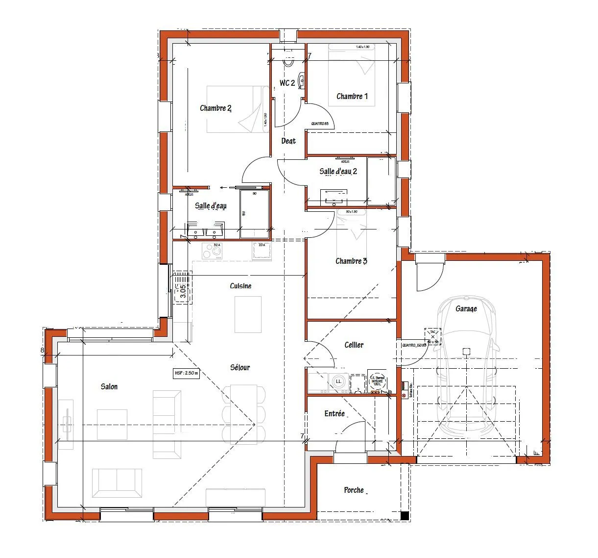 Maison neuve 105 m² à Saint-Jean-de-Monts (85160)