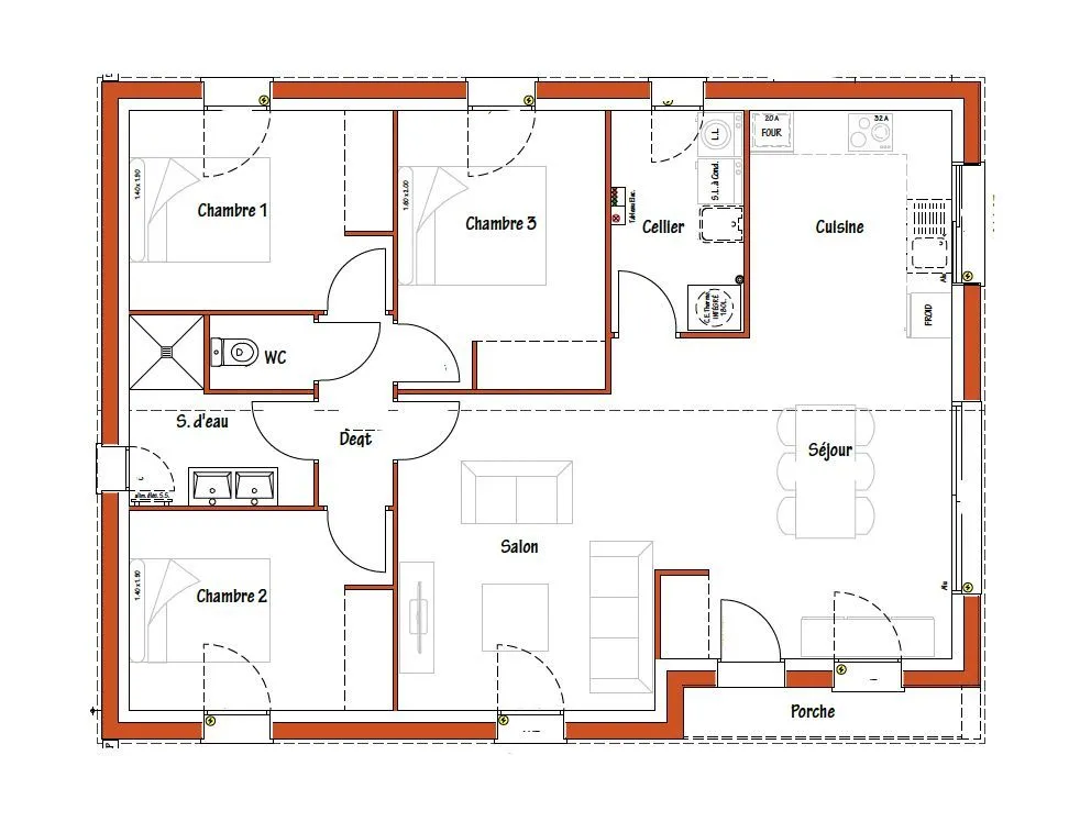 Maison neuve 85 m² à Apremont (85220)