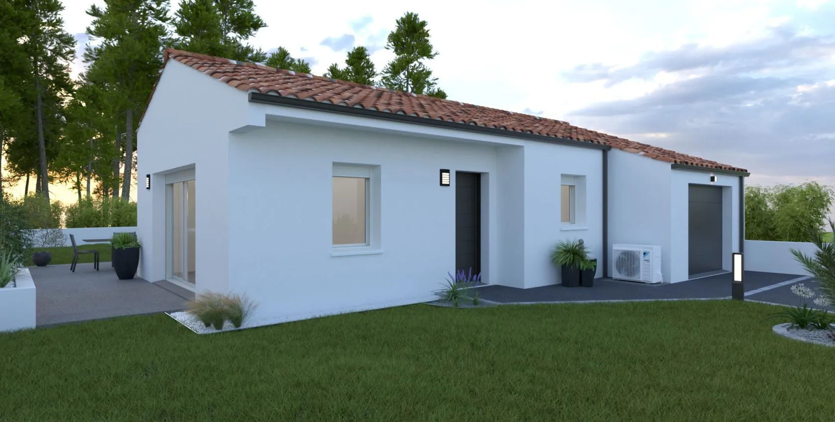 Maison neuve à Coëx