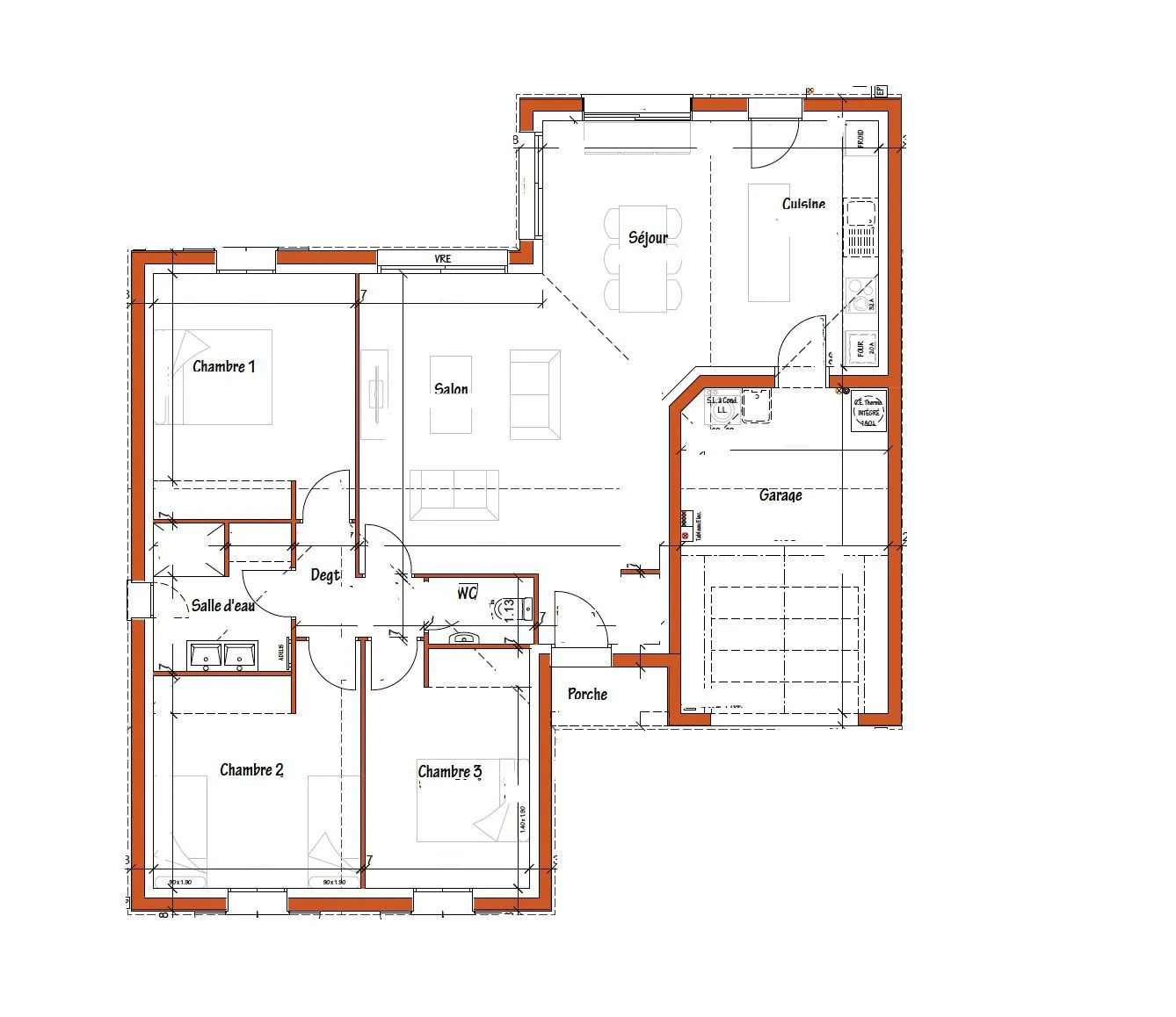 Maison neuve 98 m² à Apremont (85220)