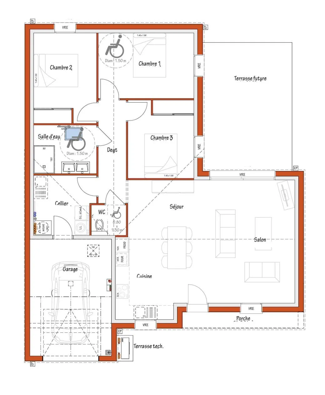 Maison neuve 95 m² à L'Île-d'Olonne (85340)
