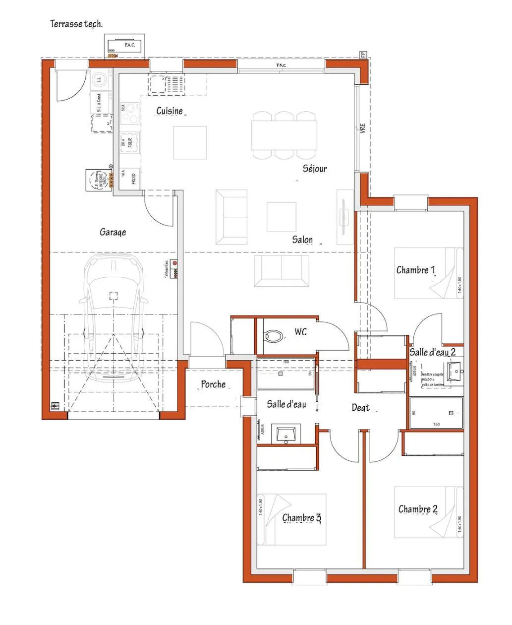 Maison neuve 84 m² au Poiré-sur-Vie (85170)