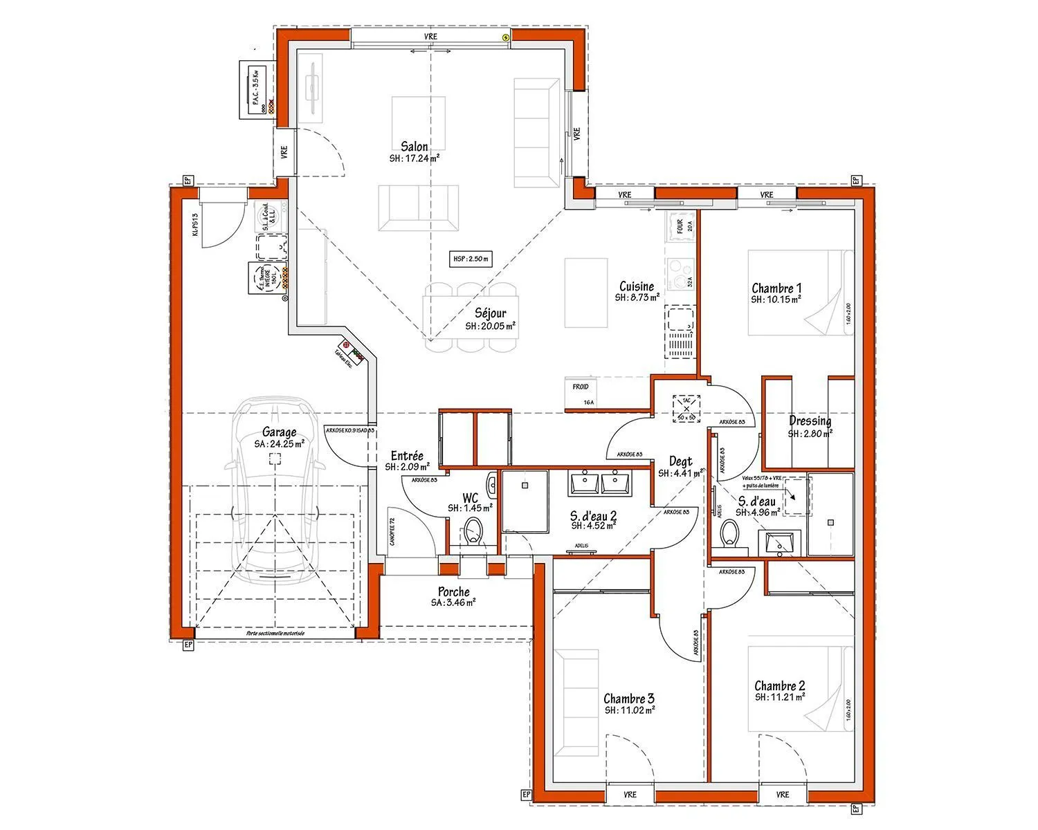 Maison neuve 98 m² au Poiré-sur-Vie (85170)