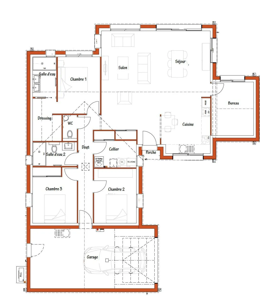 Maison neuve 127 m² à Saint-Jean-de-Monts (85160)
