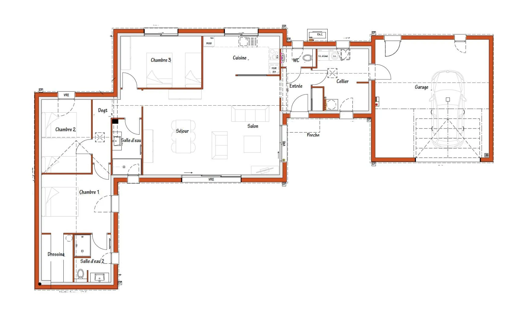 Maison neuve 118 m² à Sallertaine (85300)