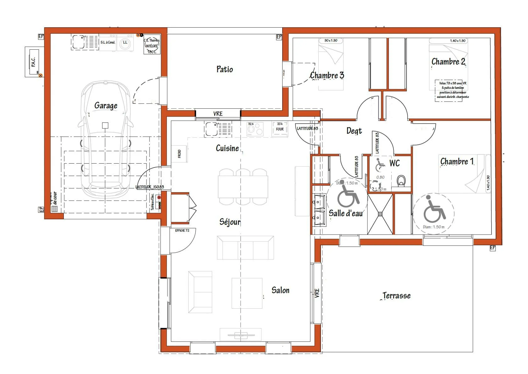 Maison neuve 87 m² à Saint-Gilles-Croix-de-Vie (85800)