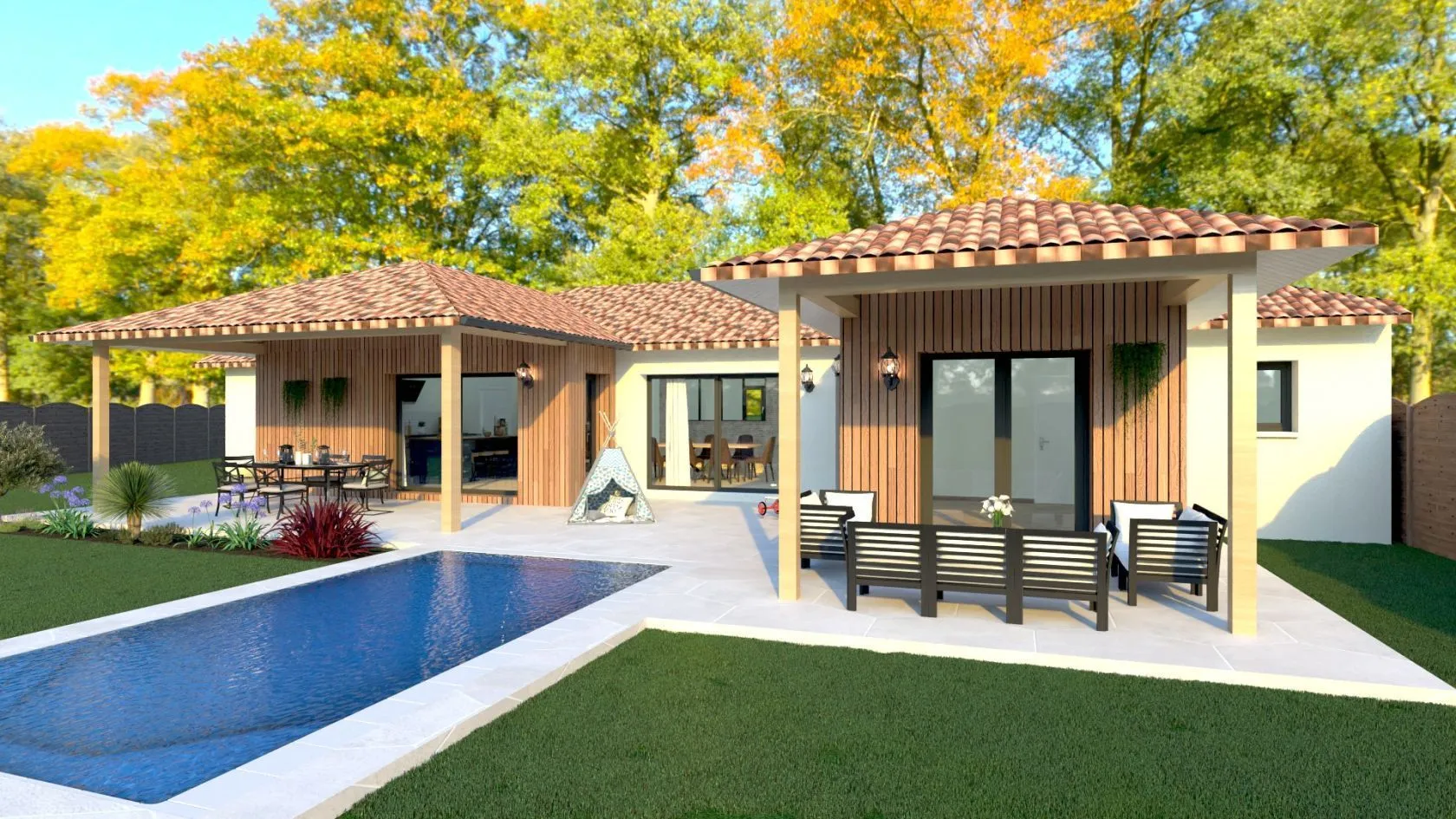 Maison neuve 120 m² à Parentis-en-Born (40160)