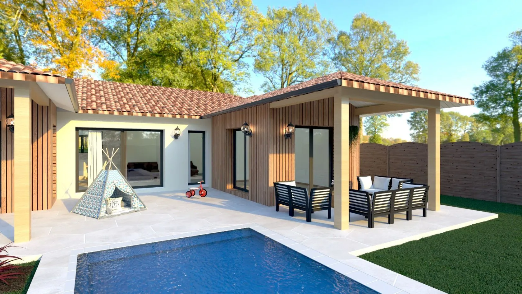 Maison neuve 120 m² à Parentis-en-Born (40160)