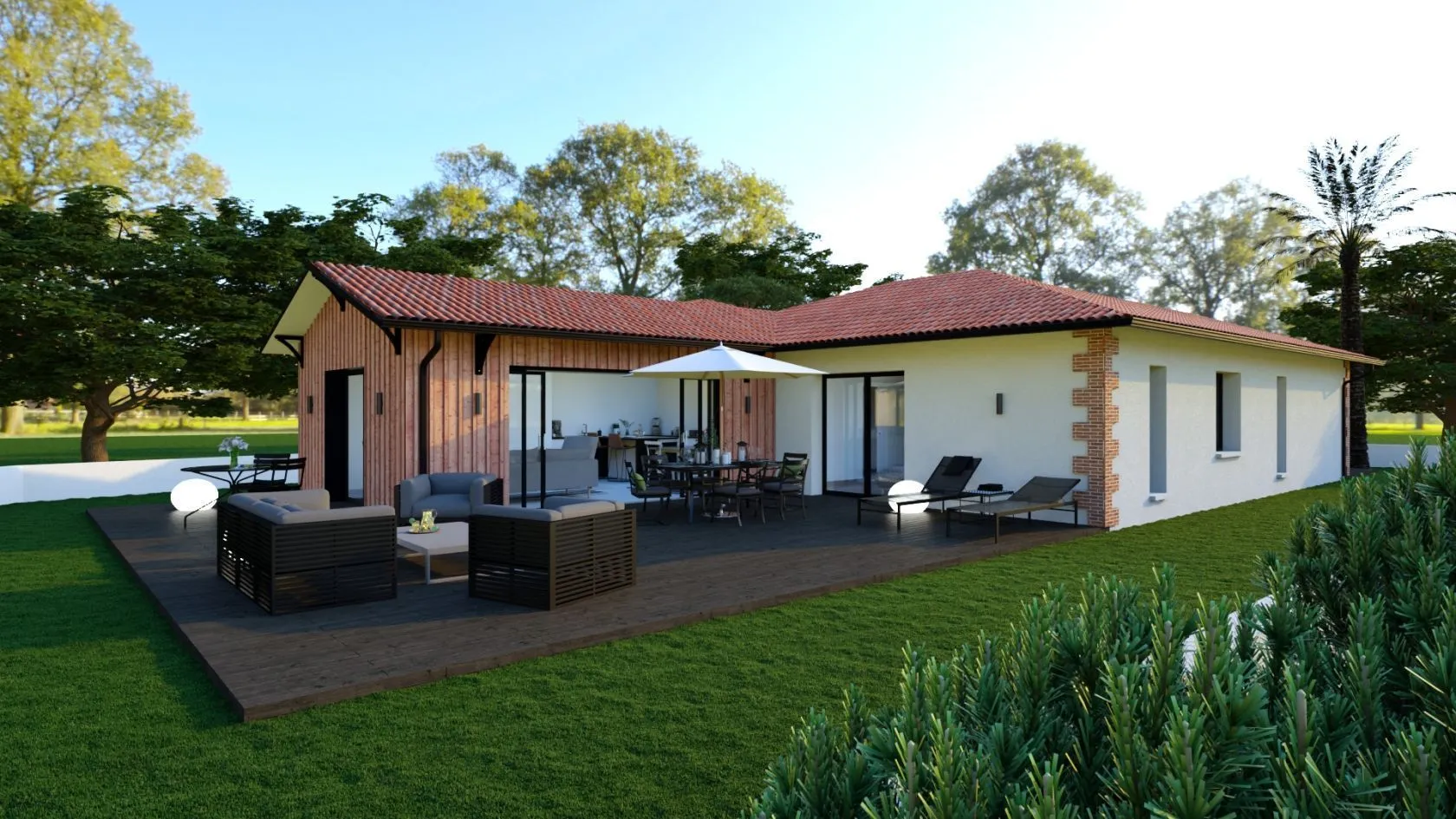 Maison neuve 150 m² à Lugos (33830)