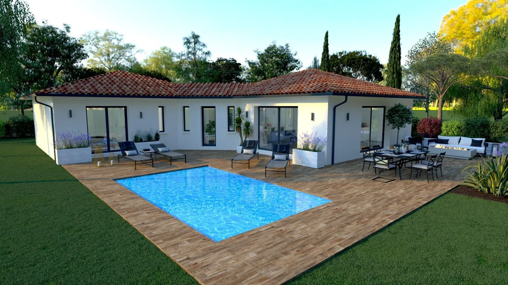 Maison neuve 106 m² à Pissos (40410)