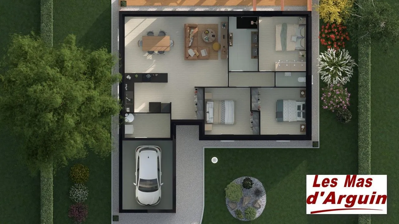 Maison neuve 90 m² à Mios (33380)