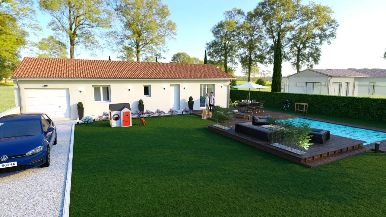 Maison neuve 100 m² à Satolas-et-Bonce (38290)