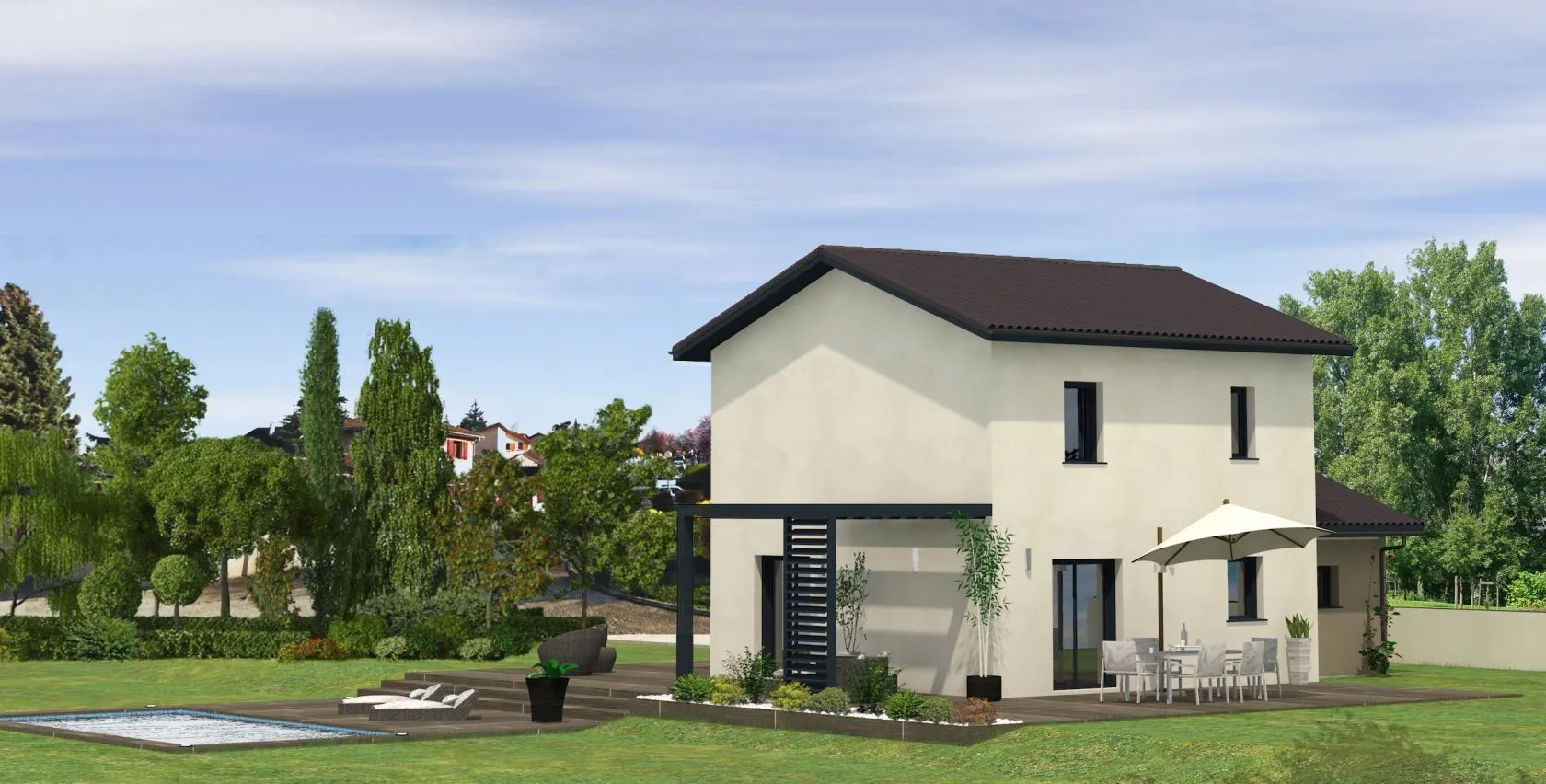Maison neuve 90 m² à Cervens (74550)