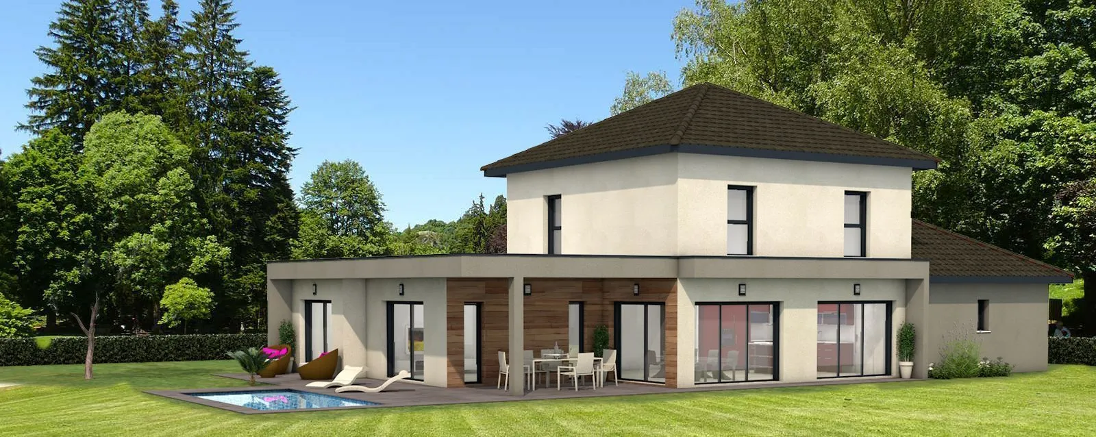Maison neuve 140 m² à Bons-en-Chablais (74890)